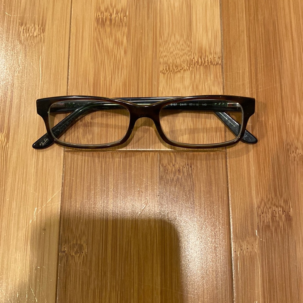 Ray-ban Eyeglass Frames. Brown/clear. RB# 5187 2445 50016 140